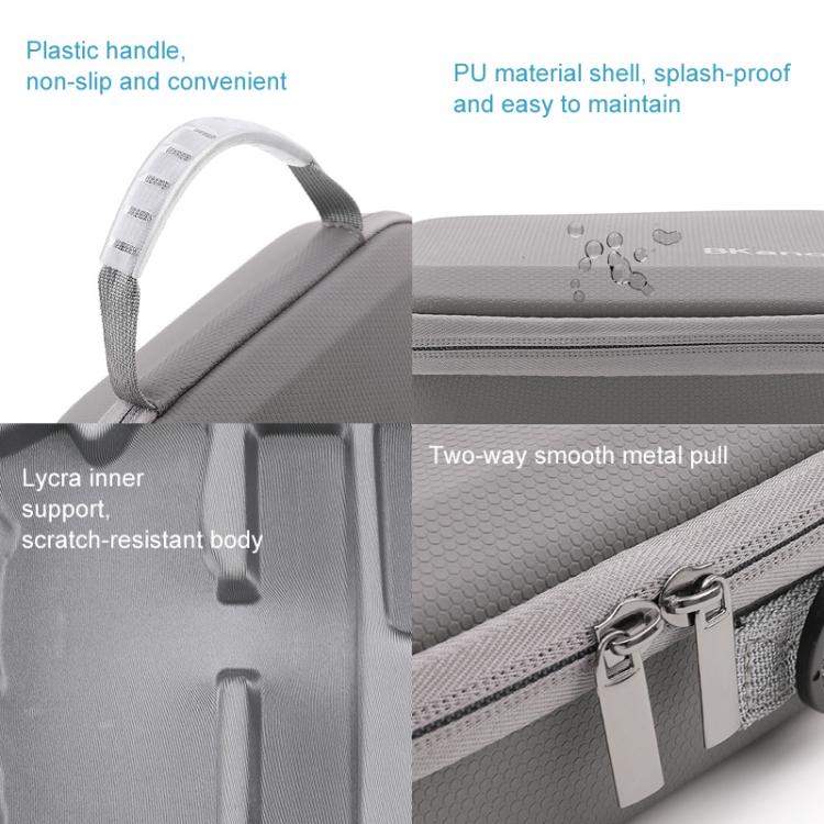 For Insta360 Flow Smartphone Gimbal Stabilizer BKANO Shoulder Bag Waterproof Portable Storage Case(Gray) - free shipping - PMC TechLife - Order now!