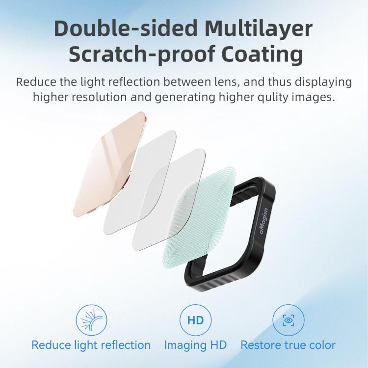 aMagisn AP26 Filter For GoPro HERO13 Black / 12 Black / 11 Black / 10 Black / 9 Black / 11Mini Black, Spec: UV - free shipping - PMC TechLife - Order now!