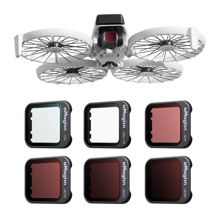 For DJI Flip aMagisn Filter Lens Accessories, Spec: ND8+ND16+ND32+ND64+CPL+1/4 Mist - free shipping - PMC TechLife - Order now!