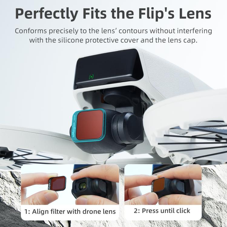 For DJI Flip aMagisn Filter Lens Accessories, Spec: ND8+ND16+ND32+ND64+CPL+1/4 Mist - free shipping - PMC TechLife - Order now!