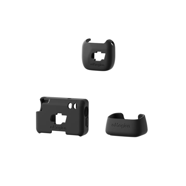 For DJI Mic Mini aMagisn MP01 Silicone Protective Case, Color: 3 In 1 Black - free shipping - PMC TechLife - Order now!