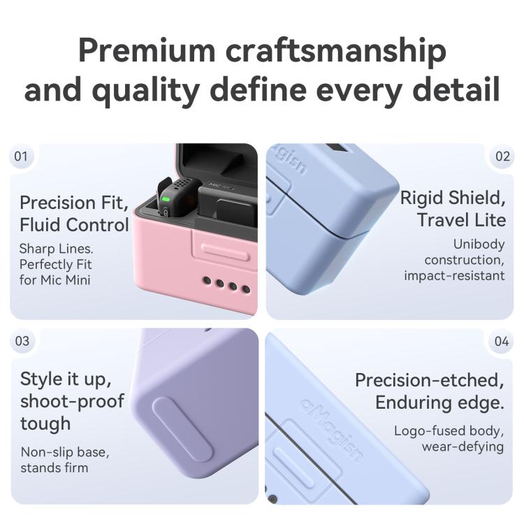 For DJI Mic Mini aMagisn MP01 Silicone Protective Case, Color: 3 In 1 Gray - free shipping - PMC TechLife - Order now!