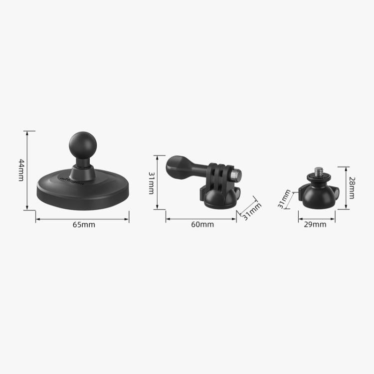 aMagisn AM19 3 In 1 Magnetic Ball Head Mount Camera Strong Magnetic Universal Ball Head Dual Interface - free shipping - PMC TechLife - Order now!