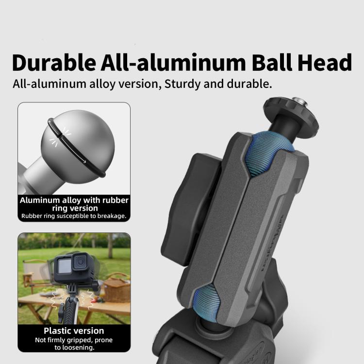 aMagisn HM07 For Insta360, DJI, GoPro Cameras Metal Arm Clamp Holder Cycling Bracket - free shipping - PMC TechLife - Order now!