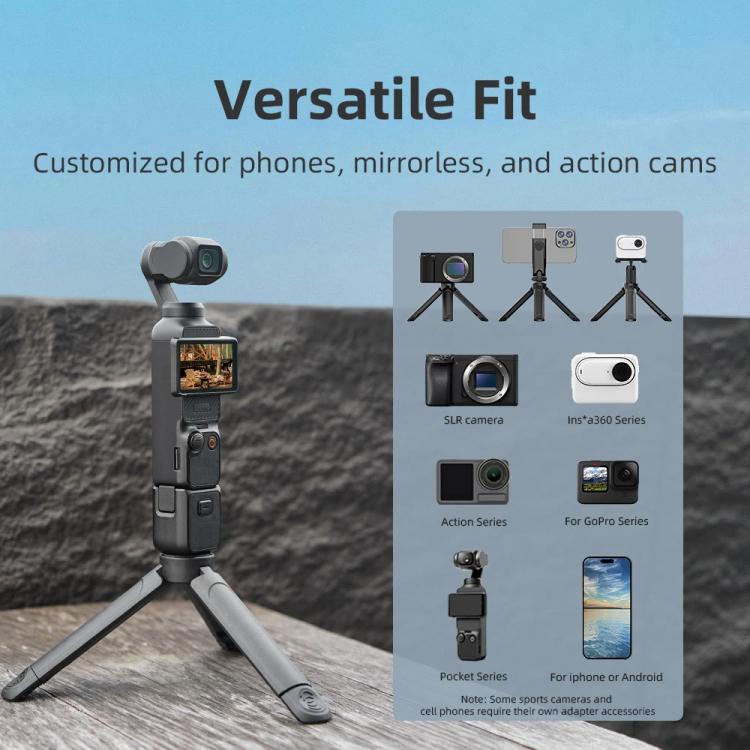 Flymile Extendable Mini Tripod With 1/4-Inch Screw For Action Cameras Phone Clip Set - free shipping - PMC TechLife - Order now!