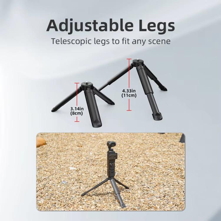 Flymile Extendable Mini Tripod With 1/4-Inch Screw For Action Cameras Phone Clip Set - free shipping - PMC TechLife - Order now!