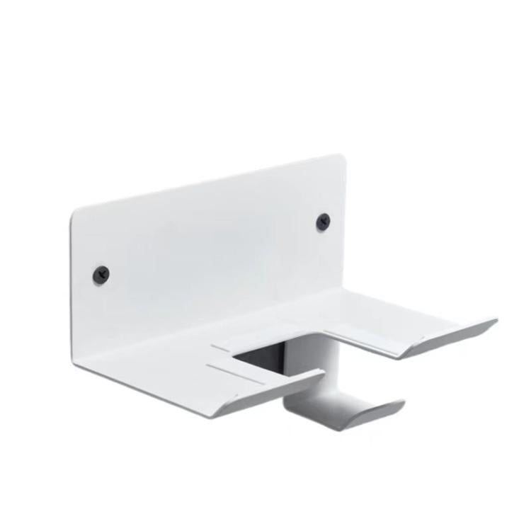Wall-Mounted Hair Dryer Holder with Cord Organizer Bathroom Storage for Blow Dryer(White) - free shipping - PMC TechLife - Order now!