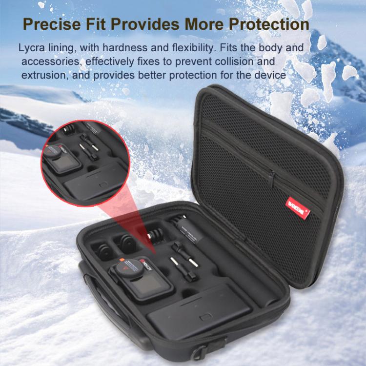 Carrying Case For DJI Action 5 Pro /Action 4 / Action 3 All-in-One Kit Durable Shoulder & Hand Carry Bag(Black) - free shipping - PMC TechLife - Order now!