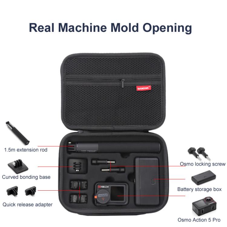 Carrying Case For DJI Action 5 Pro /Action 4 / Action 3 All-in-One Kit Durable Shoulder & Hand Carry Bag(Black) - free shipping - PMC TechLife - Order now!