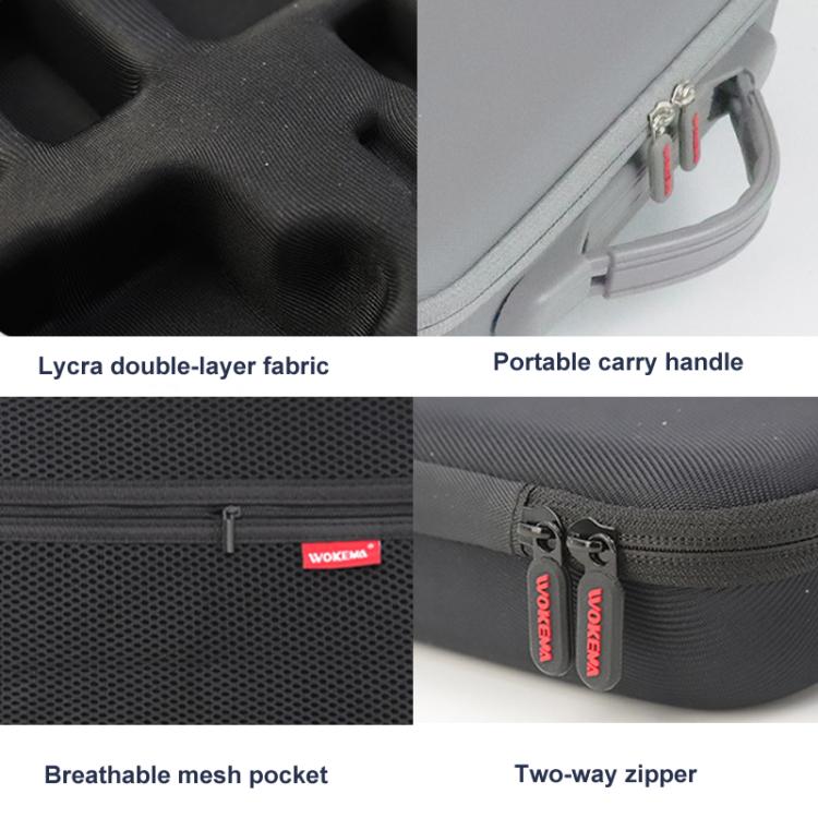 Carrying Case For DJI Action 5 Pro /Action 4 / Action 3 All-in-One Kit Durable Shoulder & Hand Carry Bag(Black) - free shipping - PMC TechLife - Order now!