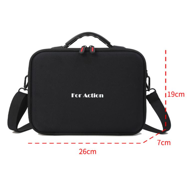 Carrying Case For DJI Action 5 Pro /Action 4 / Action 3 All-in-One Kit Durable Shoulder & Hand Carry Bag(Black) - free shipping - PMC TechLife - Order now!