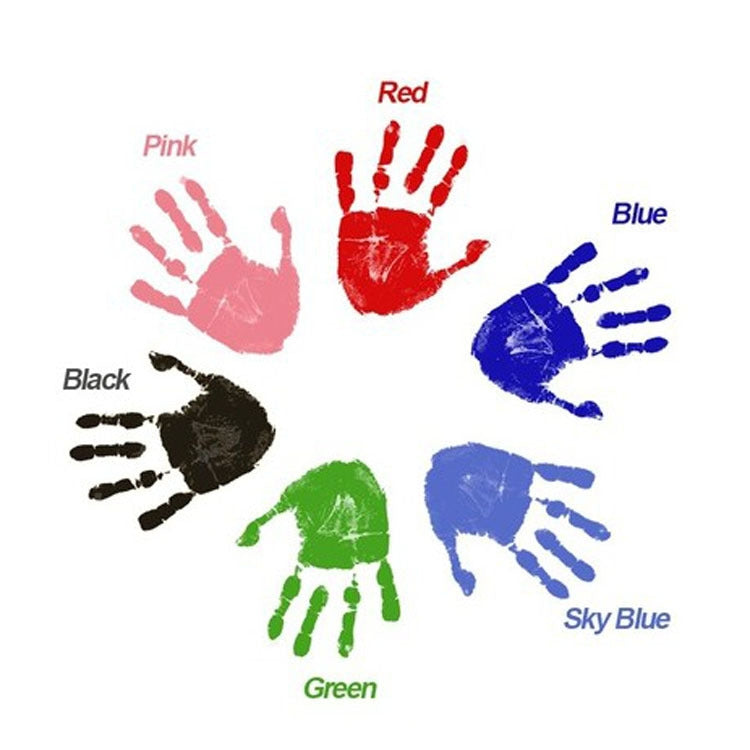 Non-Toxic Baby Handprint Footprint Imprint Souvenirs Infant Clay Toy Gifts(Pink) - Baby Souvenirs by PMC TechLife | Online Shopping South Africa | PMC TechLife | Buy Now Pay Later Mobicred