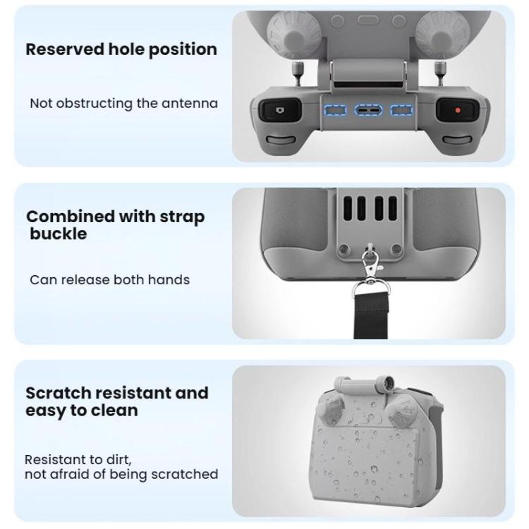 For DJI Mavic Air 2/Mavic 3 Pro BRDRC Remote Control Hood + Hanging Belt(2pcs /Set) - free shipping - PMC TechLife - Order now!