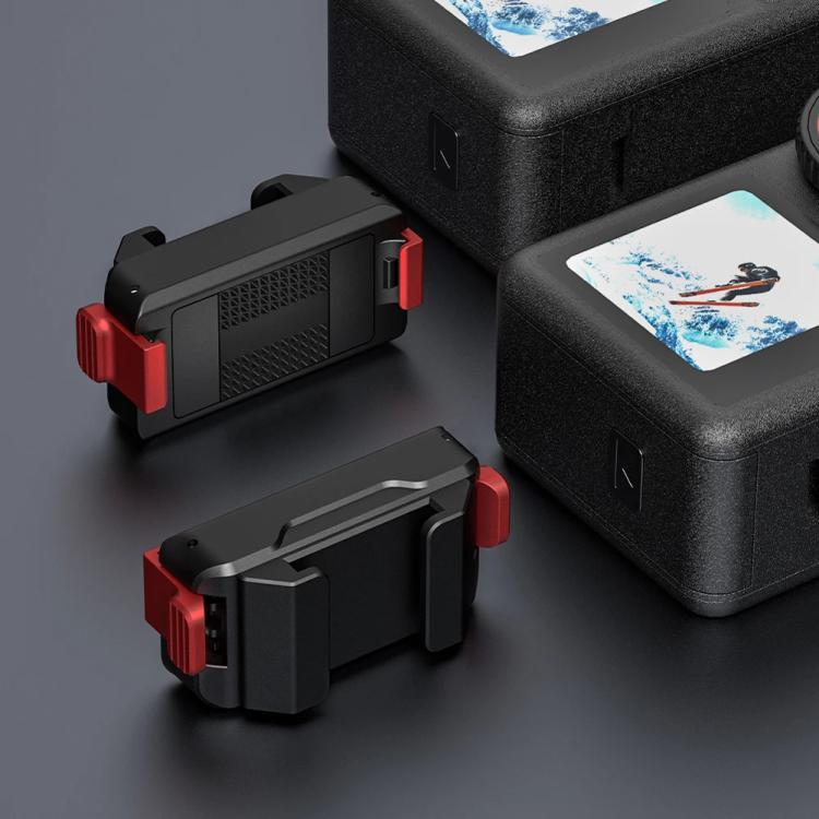 For DJI Osmo Action 5 Pro/Action 4/Action 3 Magnetic Quick Release Adapter with Cold Shoe Mount Base(Black) - free shipping - PMC TechLife - Order now!
