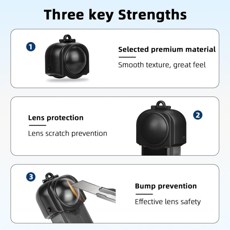 For Insta360 X5 Camera Flymile Lens Protective Cover Dustproof & Scratch-Resistant Anti-Fall Protector Cap(Pink) - free shipping - PMC TechLife - Order now!