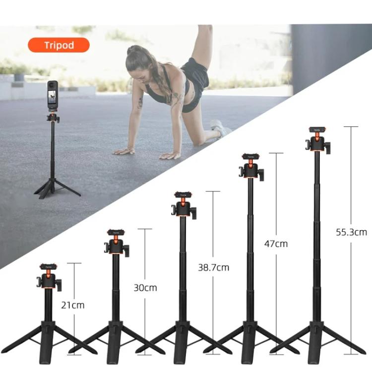 Flymile 20-54cm Magnetic Quick-Release Tripod for Insta360 Ace Pro 2/X5/X4/X3/X2/Ace Pro/Ace(Black) - free shipping - PMC TechLife - Order now!
