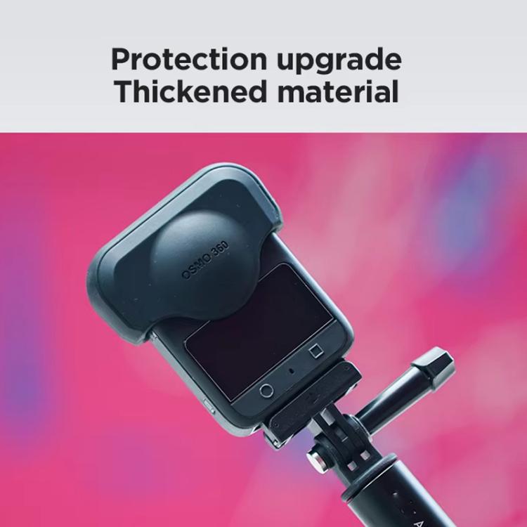For DJI Osmo 360 Action Camera CYNOVA Silicone Lens Cap Shockproof Anti-Scratch Protective Case(Black) - free shipping - PMC TechLife - Order now!