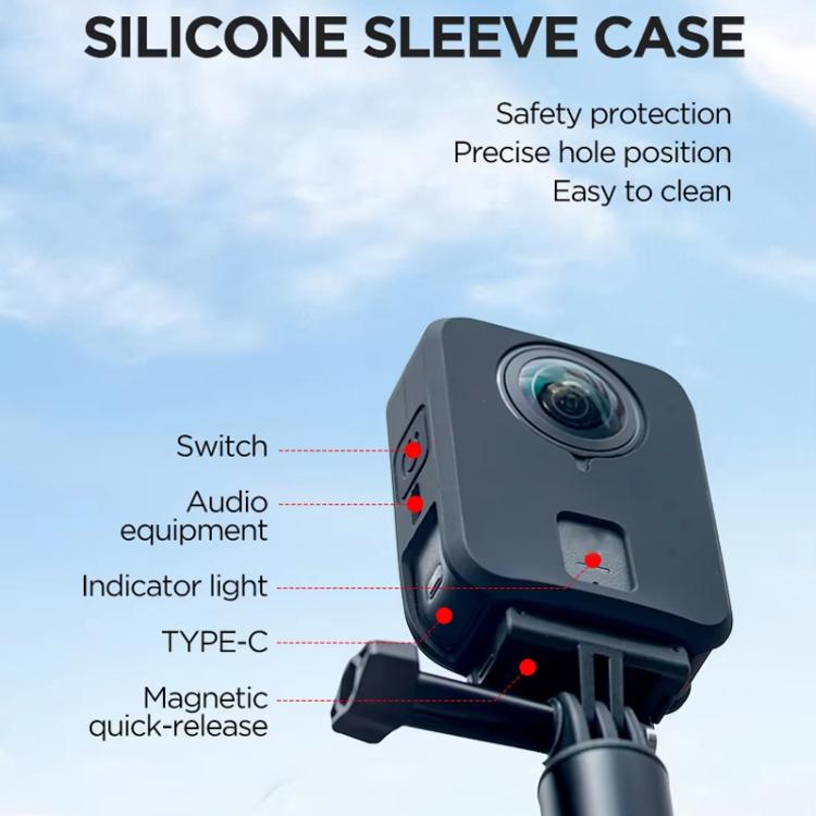 For DJI Osmo 360 CYNOVA Silicone Case Anti-Scratch Shockproof Full Body Protective Cover(Gray) - free shipping - PMC TechLife - Order now!