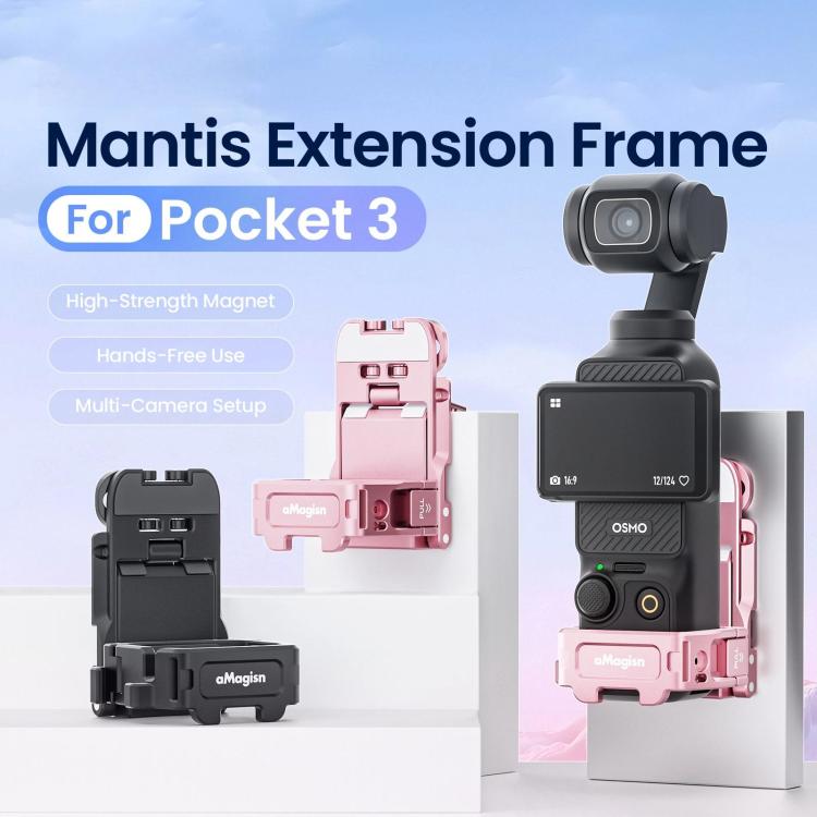 For DJI Pocket 3 aMagisn Mantis Extension Frame Magnetic Mount for Hands-Free Vlogging(Black) - free shipping - PMC TechLife - Order now!