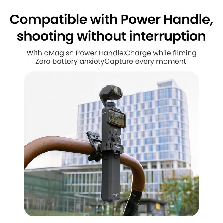 For DJI Pocket 3 aMagisn Mantis Extension Frame Magnetic Mount for Hands-Free Vlogging(Black) - free shipping - PMC TechLife - Order now!