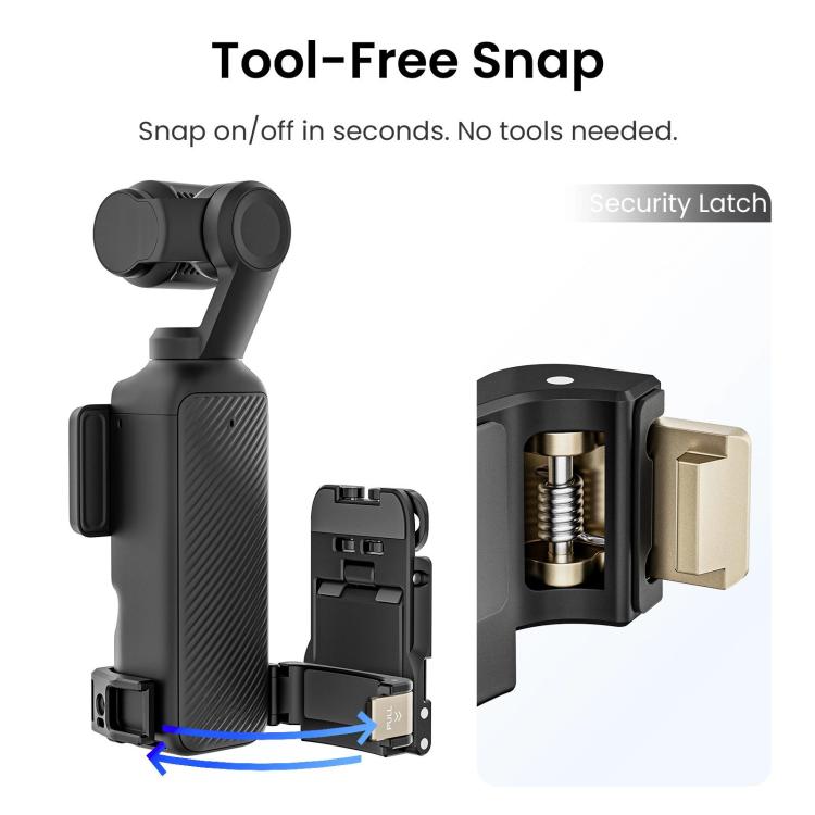 For DJI Pocket 3 aMagisn Mantis Extension Frame Magnetic Mount for Hands-Free Vlogging(Black) - free shipping - PMC TechLife - Order now!