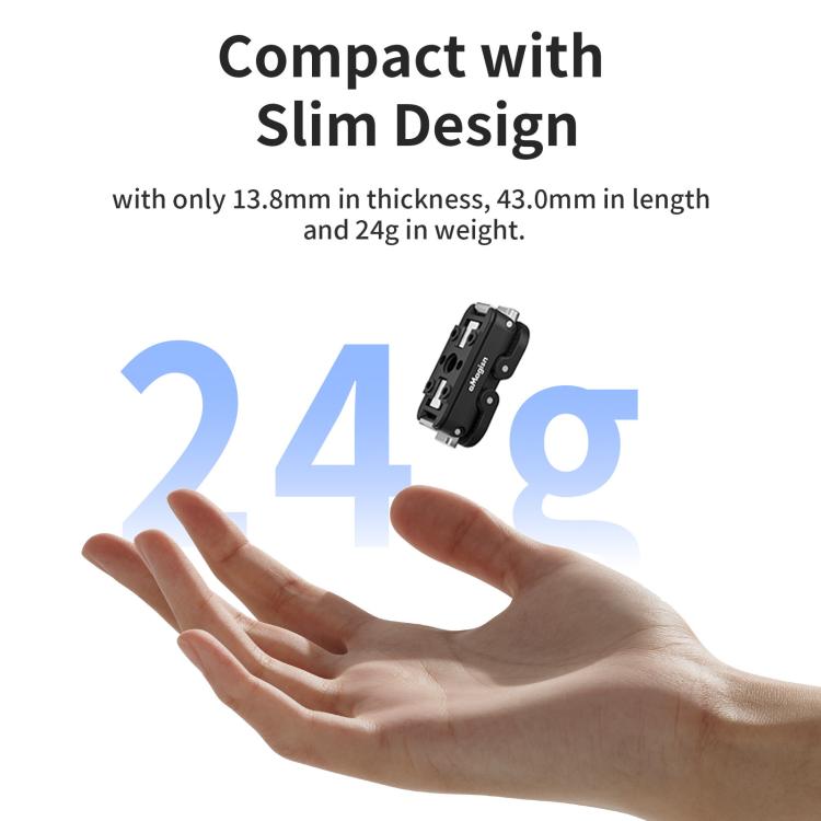 aMagisn Magnetic Quick Release Adapter for GoPro HERO13/12/11/10/9/8/11 Mini/MAX 2-in-1 Kit - free shipping - PMC TechLife - Order now!