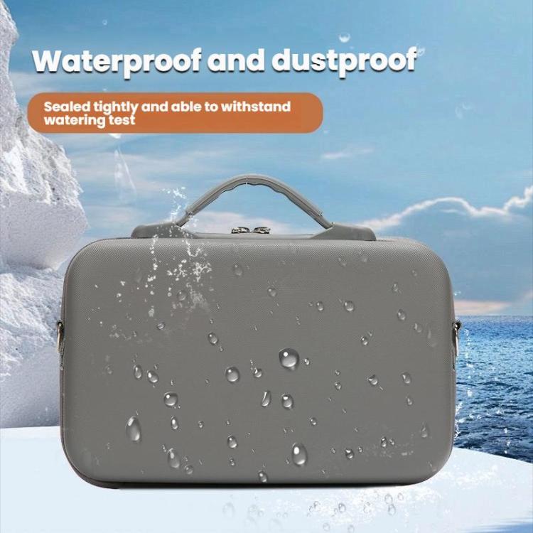 For DJI Osmo 360 Adventure Combo Flymile PU Leather Shoulder Bag Waterproof Crossbody Sling Bag(Gray) - free shipping - PMC TechLife - Order now!