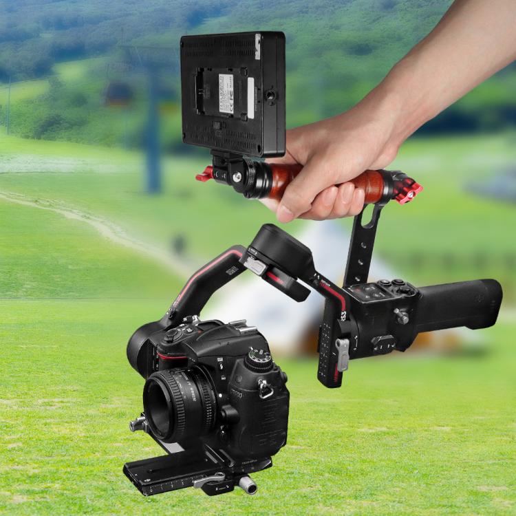 Gimbal Wooden Handle Chute Snail Gimbal Side Handle Grip,For DJI RS 4 Mini / 4 PRO / 3 / 3 Mini / 3 PRO / 2, Spec: With Chute - free shipping - PMC TechLife - Order now!