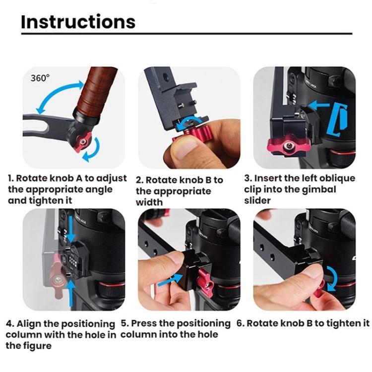 Gimbal Wooden Handle Chute Snail Gimbal Side Handle Grip,For DJI RS 4 Mini / 4 PRO / 3 / 3 Mini / 3 PRO / 2, Spec: With Chute - free shipping - PMC TechLife - Order now!