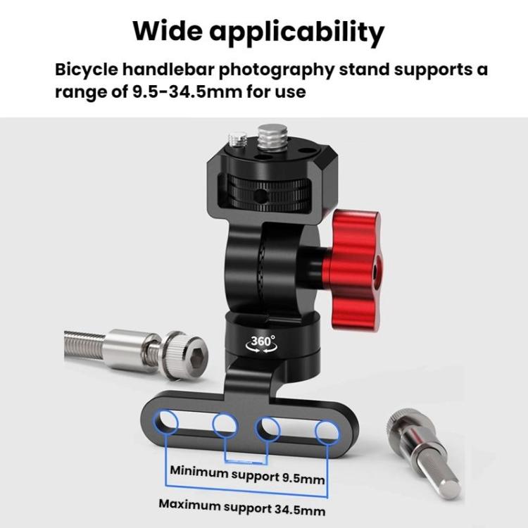 1/4 Universal Damping Adjustment Bicycle Stem Camera Mount Cycling Front Light Bracket For Shooting - free shipping - PMC TechLife - Order now!