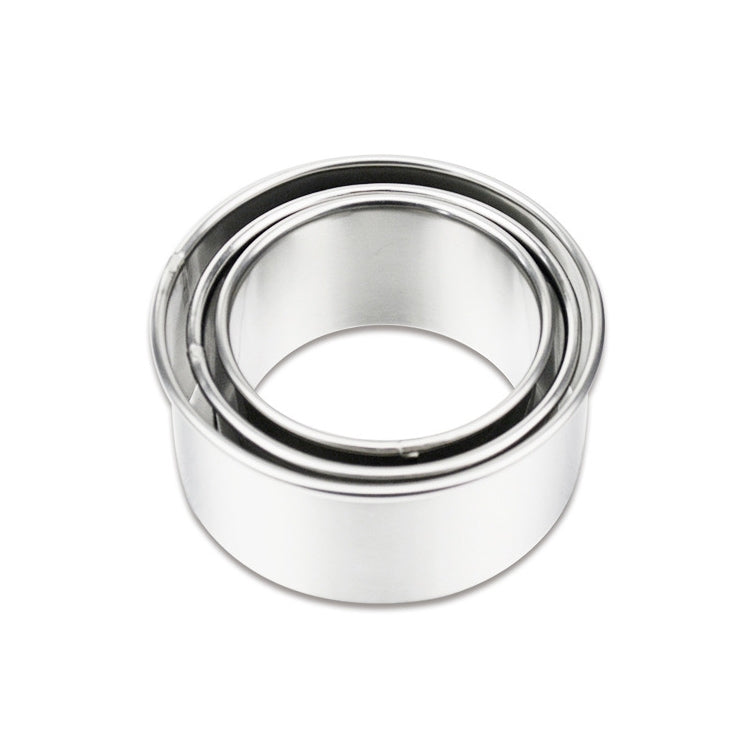 3 PCS Stainless Steel Round Dumplings Wrappers Molds Set Cutter Maker Tools(Circular) - Baking mat & Bakewares by PMC TechLife | Online Shopping South Africa | PMC TechLife