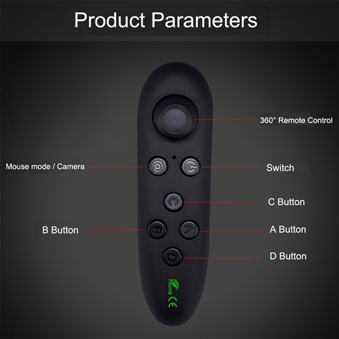 VRPARK Virtual Reality 3D VR Glasses Gamepad Game Joystick Bluetooth Remote Controller for iPhone IOS Android Smartphone Phone - VR Accessories by PMC TechLife | Online Shopping South Africa | PMC TechLife