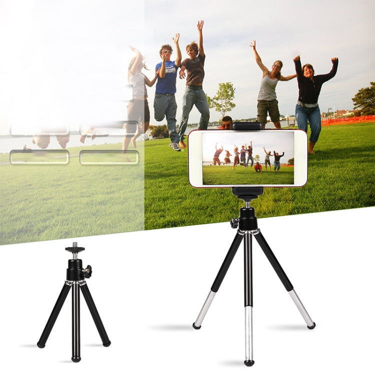 Multi-functional Aluminum Alloy Mount Tripod with Phone Clamp - Desktop Holder by PMC TechLife | Online Shopping South Africa | PMC TechLife | Buy Now Pay Later Mobicred