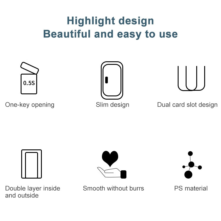 Bathroom Toilet Toilet Brush Integrated Pressing Open Lid Square Trash Can Set with Brush(Gray) - Cleaning Tools by PMC TechLife | Online Shopping South Africa | PMC TechLife