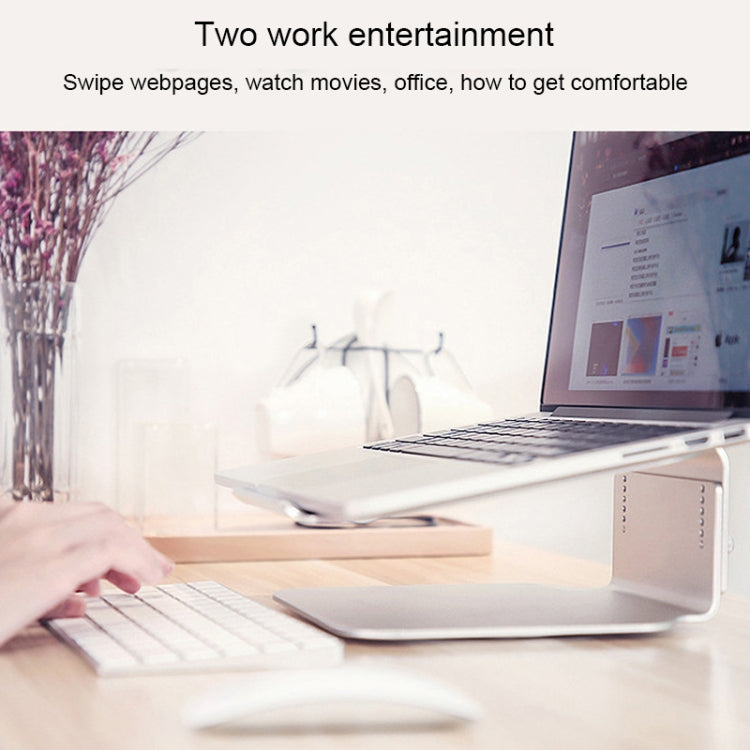 Height Adjustable Aluminum Alloy Laptop Cooling Stand 360 Rotation Ergonomic 10-17 inch Notebook Holder for MacBook Air Pro - free shipping - PMC Jewellery - Order now!