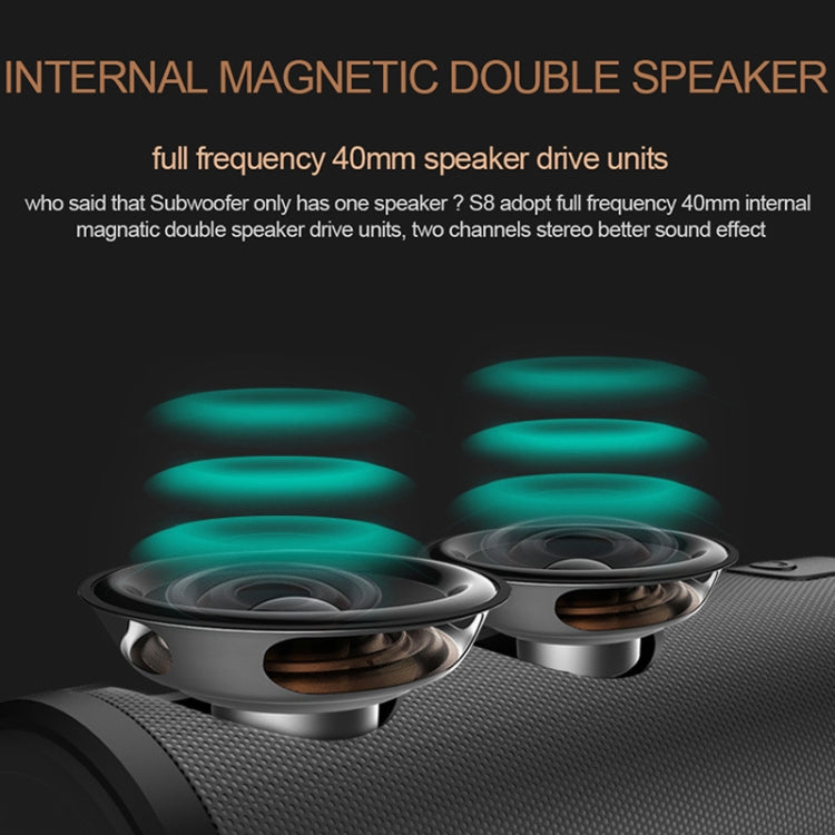 ZEALOT S8 3D Stereo Bluetooth Speaker Wireless Subwoofer Column Portable Touch Control AUX TF Card Playback Handsfree with Mic - free shipping - PMC Jewellery - Order now!