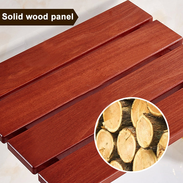 Wood Folding Wall Mounted Relaxation Shower Chair Solid Seat - Bath Footstools & Chair by PMC TechLife | Online Shopping South Africa | PMC TechLife