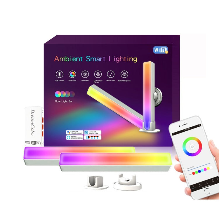 2pcs/box RGB Desktop Background Music Rhythm Pickup Ambient Light, Version: Bluetooth(UK Plug) - free shipping - PMC TechLife - Order now!