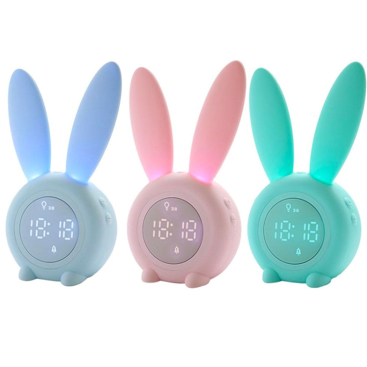 Cute Rabbit Silicone Induction Small Alarm Clock(Pink) - Novelty Clock by PMc TechLife | Online Shopping South Africa | PMc TechLife | Buy Now Pay Later Mobicred