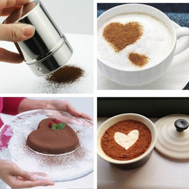 Stainless Steel 304 Dusting Powder Condiment Tank Fine Mesh Barrel Cocoa Powder Household Kitchen Tools - free shipping - PMC TechLife - Order now!