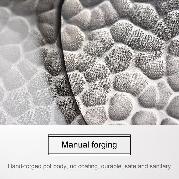 32cm with Wooden Cover Vintage Traditional Handmade Uncoated Wok Pan - Woks by PMC TechLife | Online Shopping South Africa | PMC TechLife