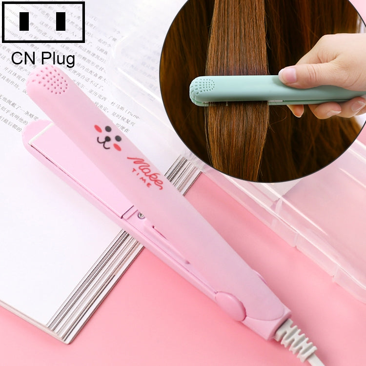 Mini Professional Hair Tools Smoothing Corrugated Travel Straightening Irons(Light Pink Rabit) - free shipping - PMC TechLife - Order now!