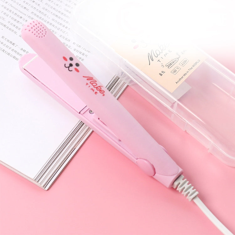 Mini Professional Hair Tools Smoothing Corrugated Travel Straightening Irons(Light Pink Rabit) - free shipping - PMC TechLife - Order now!
