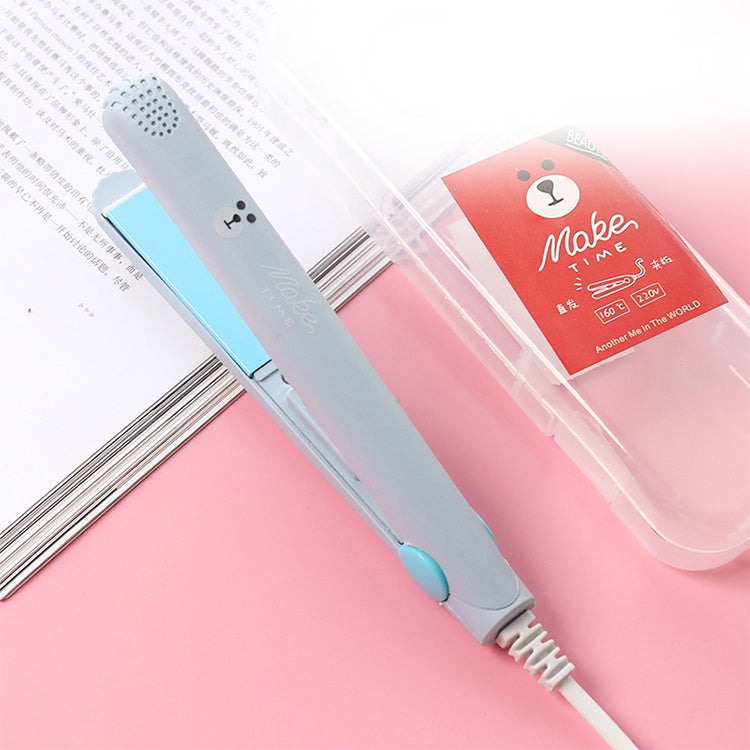 Mini Professional Hair Tools Smoothing Corrugated Travel Straightening Irons(Light Blue Bear) - free shipping - PMC TechLife - Order now!