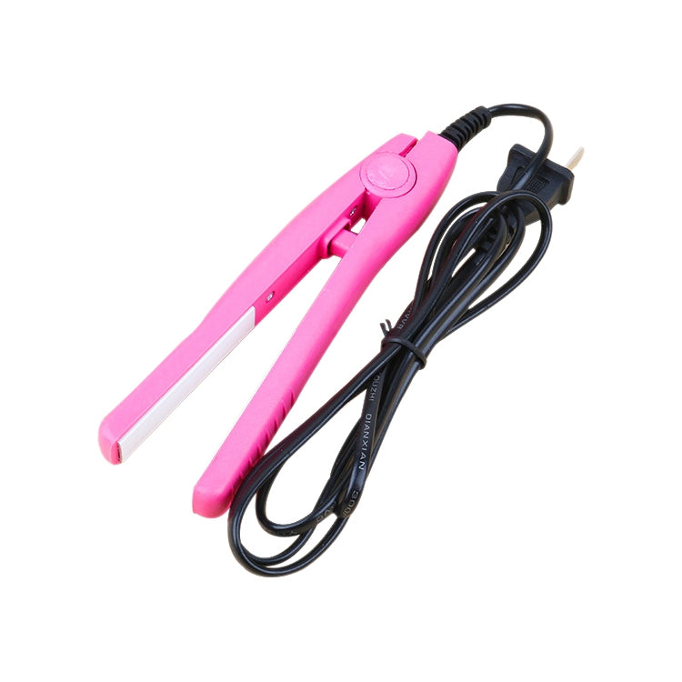 Mini Hair Straightener Ceramic Tourmaline Plates Curler(Pink) - free shipping - PMC TechLife - Order now!