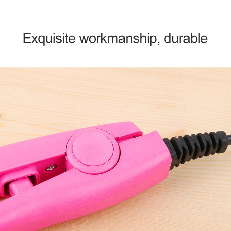 Mini Hair Straightener Ceramic Tourmaline Plates Curler(Pink) - free shipping - PMC TechLife - Order now!