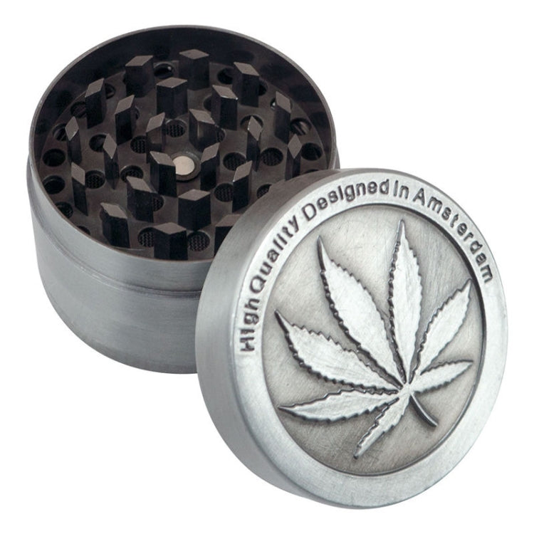 Weed Grinder Metal Stainless Steel Maple leaf Type Herbal Herb Tobacco Grinder, Size:30MM 3 laryers - Cigarette Box & Ashtrays by PMC TechLife | Online Shopping South Africa | PMC TechLife