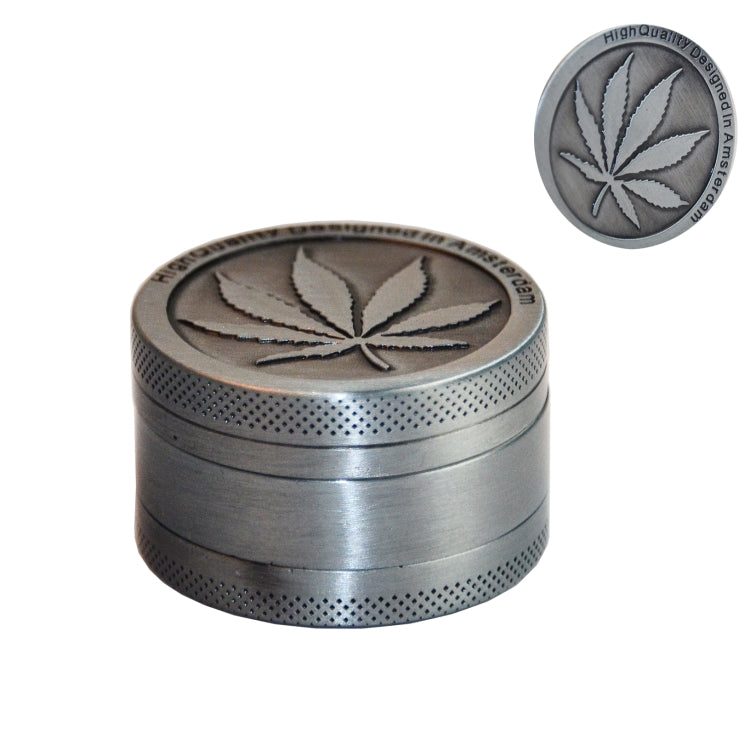 Weed Grinder Metal Stainless Steel Maple leaf Type Herbal Herb Tobacco Grinder, Size:40MM 4 laryers - Cigarette Box & Ashtrays by PMC TechLife | Online Shopping South Africa | PMC TechLife