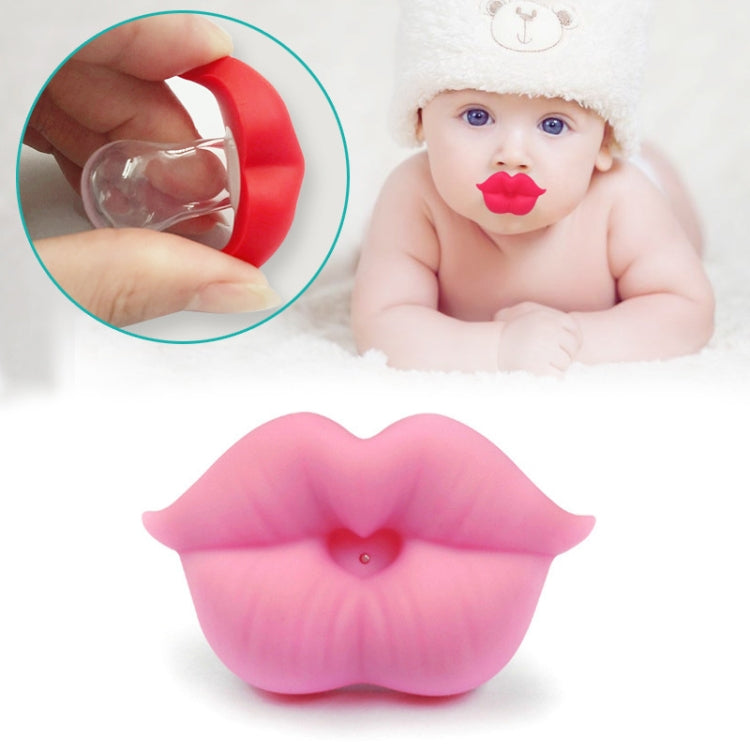 3 PCS Newborn Pacifier Red Lips Dummy Pacifiers Funny Silicone Baby Nipples Teether Soothers Pacifier(Pink) - free shipping - PMC TechLife - Order now!
