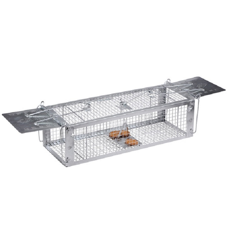 Household Mouse Cage Mousetrap with Double Door(Silver) - Traps by PMC TechLife | Online Shopping South Africa | PMC TechLife | Buy Now Pay Later Mobicred